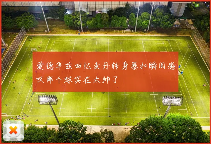 爱德华兹回忆麦丹转身暴扣瞬间感叹那个球实在太帅了